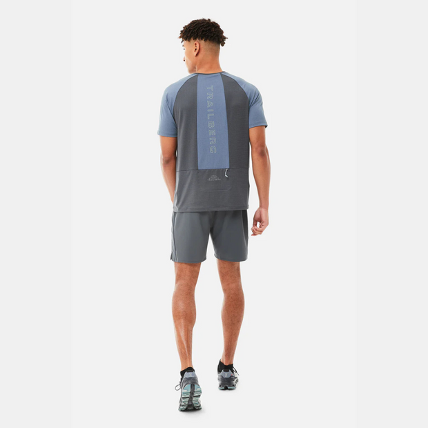 Sattars World Trailberg Dash T-Shirt / Essential Shorts Set - Ombre Blue