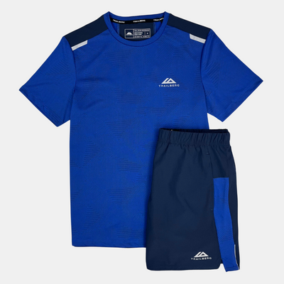 Sattars World Trailberg Dimension T-Shirt / Shorts Set - Cobalt/Navy