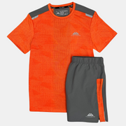 Sattars World Trailberg Dimension T-Shirt / Shorts Set - Orange/Grey