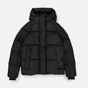 Sattars World Logo Puffer Jacket - Blackout