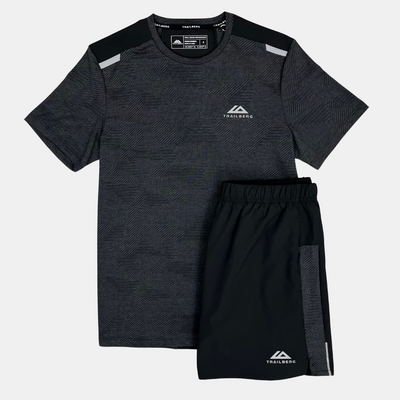 Sattars World Trailberg Dimension T-Shirt / Shorts Set - Black/Grey