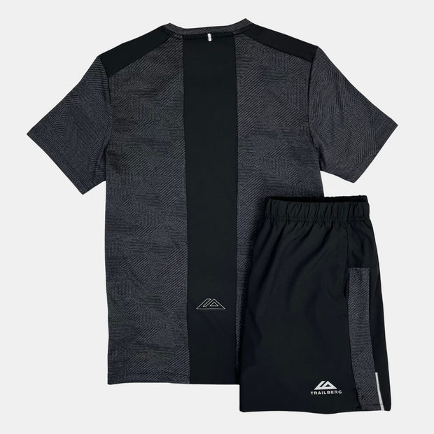 Sattars World Trailberg Dimension T-Shirt / Shorts Set - Black/Grey