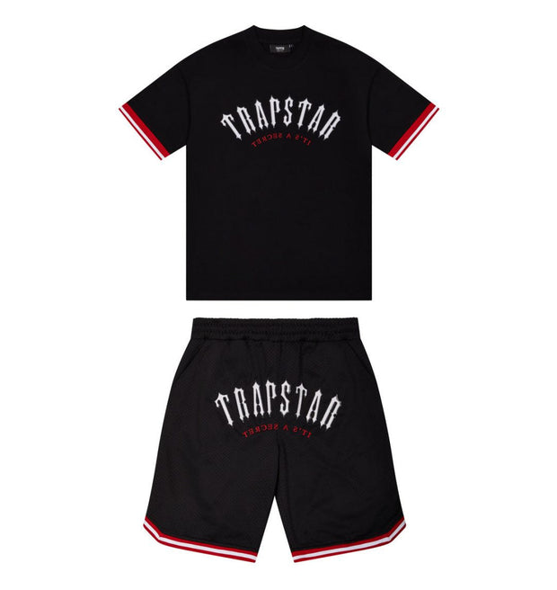 Sattars World Trapstar London Arch Mesh Shorts Set – Black