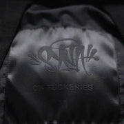 Sattars World Logo Puffer Jacket - Blackout