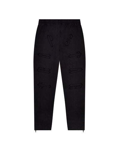 Sattars World Patchwork Irongate Bottoms - Jet Black