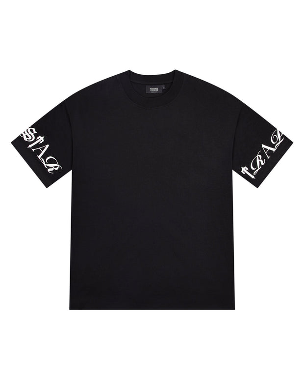 Sattars World Script Tee - Black/White