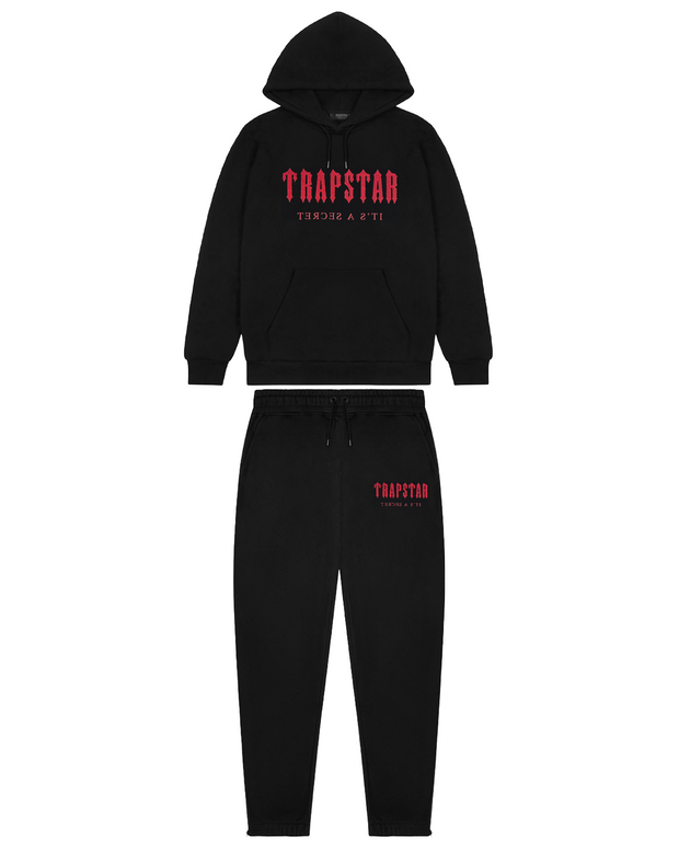 Sattars World Chenille Decoded Hoodie Tracksuit - Black/