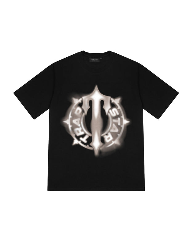 Sattars World Spin Print Tee - Black