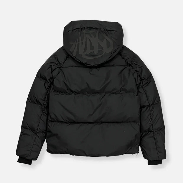 Sattars World Logo Puffer Jacket - Blackout