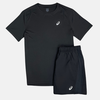 Sattars World Asics Core T-Shirt / Shorts Set - Black