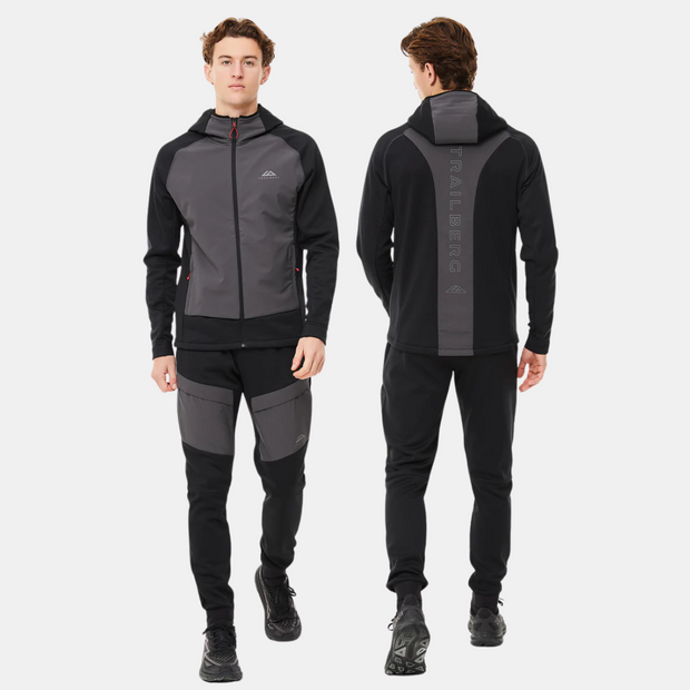 Sattars World Trailberg Glacier Fleece Tracksuit - Black/Grey