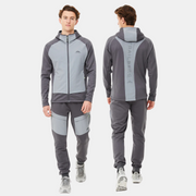 Sattars World Trailberg Glacier Fleece Tracksuit - Grey/Charcoal