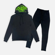 Sattars World Syna World Logo Tracksuit - Black / Green