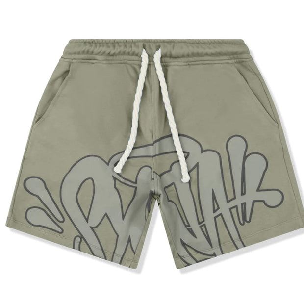 Sattars World Syna World T-Shirt & Shorts Logo Set - Sage