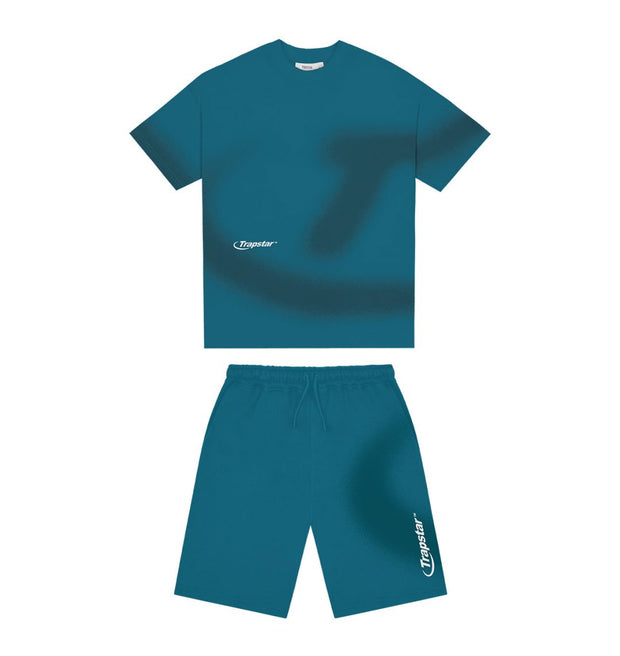 Sattars World Trapstar London Hyperdrive Spray Short Set – Teal