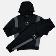 Sattars World Nike Air Swoosh Tracksuit Set - Black/Neon