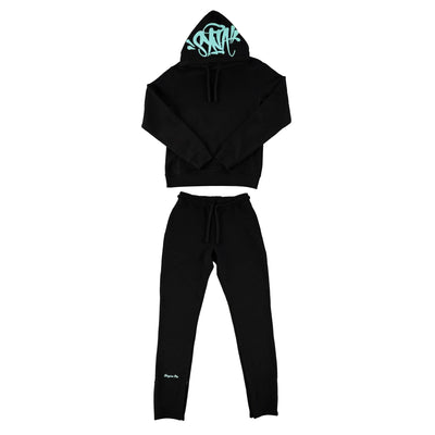 Sattars World OG Crew Tracksuit - Black/Blue