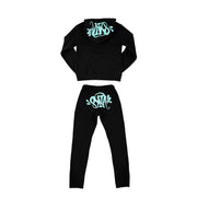 Sattars World OG Crew Tracksuit - Black/Blue