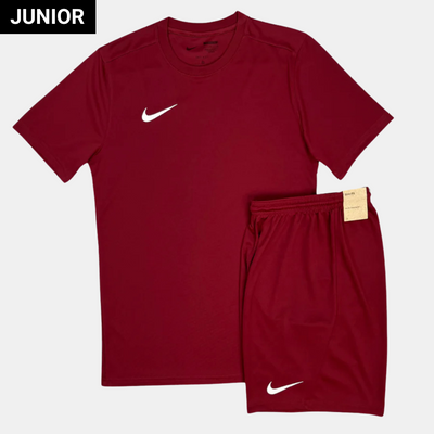 Sattars World Nike Junior Dri-Fit Tshirt / Shorts Set - Burgundy