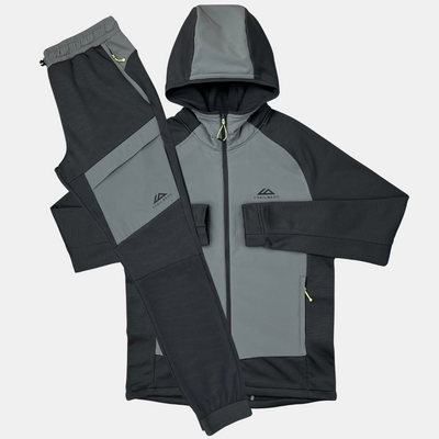 Sattars World Trailberg Glacier Fleece Tracksuit - Grey/Charcoal