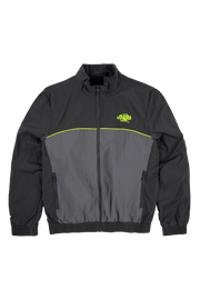 Sattars World SYNA PIPE TRACK JACKET BLACK/GREY/GREEN