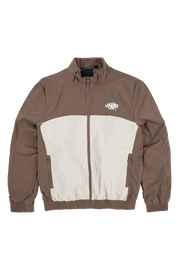 Sattars World SYNA PIPE TRACK JACKET BROWN/BEIGE