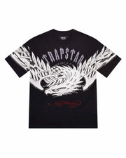 Sattars World Trapstar x Ed Hardy Arched Eagle Tee - Black