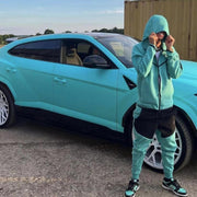 Sattars World Nike Tech Fleece Hoodie - Teal Blue / Black