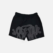 Sattars World Syna World T-Shirt & Shorts Logo Set - Black / Grey