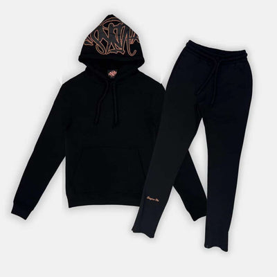 Sattars World Syna World Logo Tracksuit - Black / Rose Gold