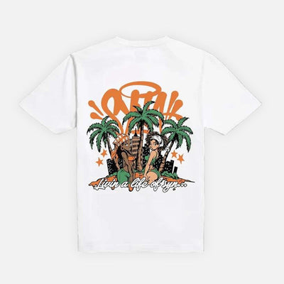 Sattars World Syna World Palm Tree T-Shirt - White