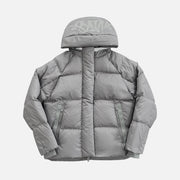 Sattars World Syna Logo Puffer Jacket -Grey