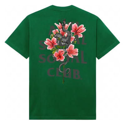 Sattars World Anti Social Social Club Hokkaido 3M Tee Green