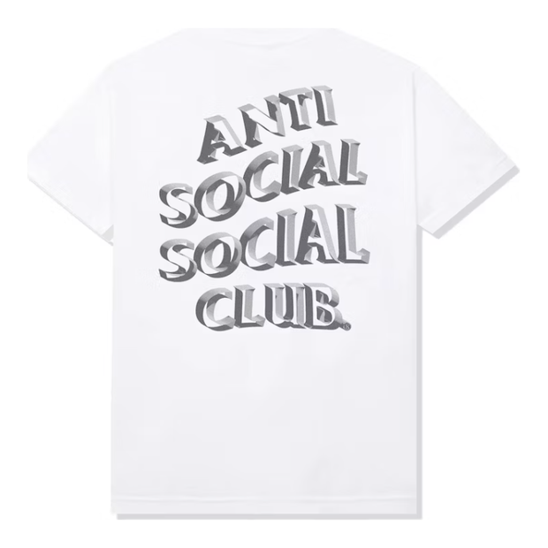 Sattars World Anti Social Social Club Deeper Than Usual Tee White