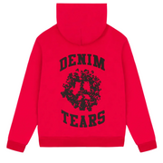 Sattars World Denim Tears University Zip Hoodie Red