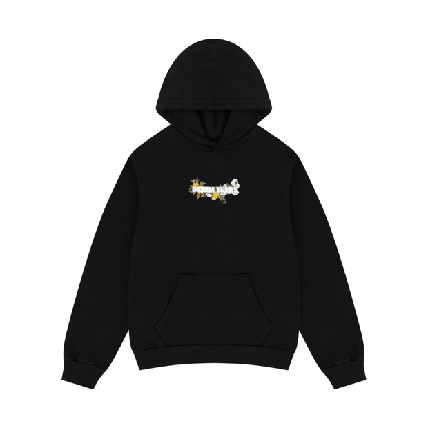 Sattars World Denim Tears Embroidered Logo Hoodie Black