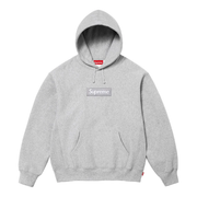 Sattars World Supreme Box Logo Hooded Sweatshirt (FW24) Heather Grey