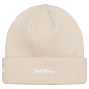 Sattars World Supreme New Era Box Logo Beanie (FW24) Stone