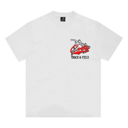 Sattars World Corteiz Track And Field Tee White