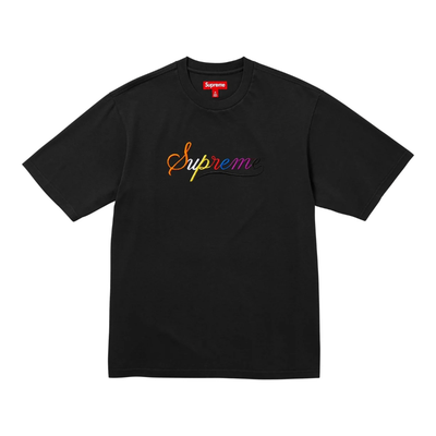 Sattars World Supreme Cursive S/S Top Black