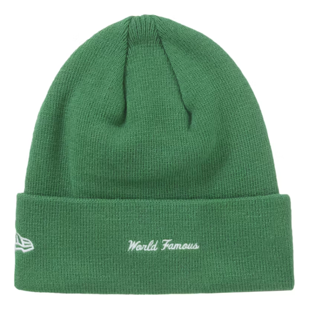 Sattars World Supreme New Era Box Logo Beanie (FW24) Green