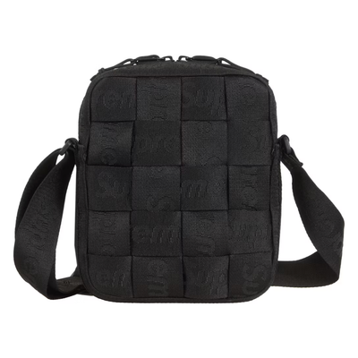 Sattars World Supreme Woven Shoulder Bag (SS24) Black