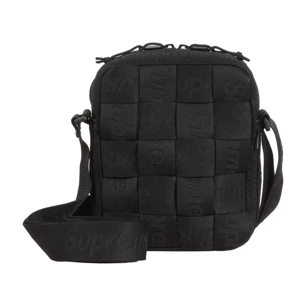 Sattars World Supreme Woven Shoulder Bag (SS24) Black