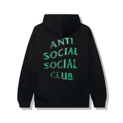 Sattars World Anti Social Social Club Glitch Hoodie Black