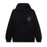 Sattars World Anti Social Social Club Glitch Hoodie Black