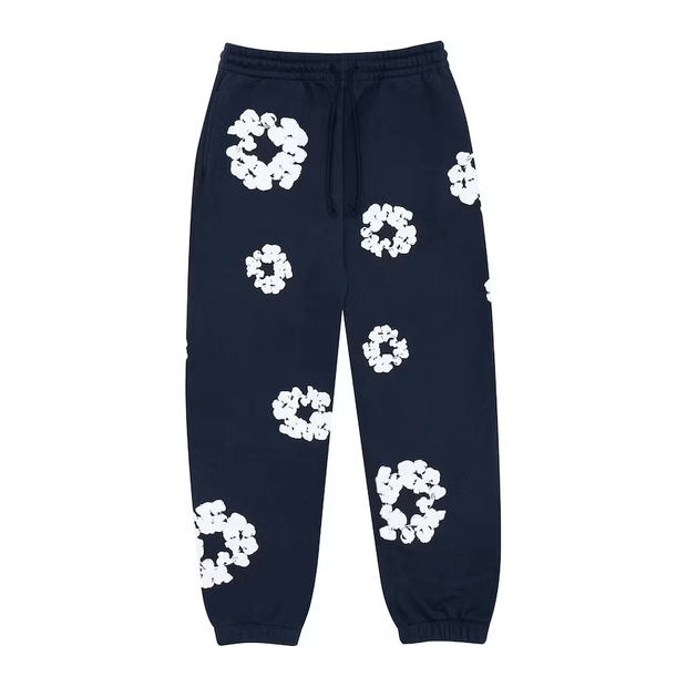 Sattars World Denim Tears Cotton Wreath Sweatpants Navy