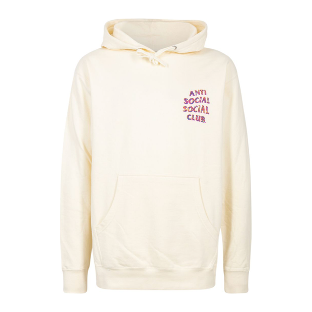 Sattars World Anti Social Social Club Layer Lock Hoodie Cream