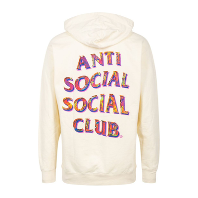 Sattars World Anti Social Social Club Layer Lock Hoodie Cream