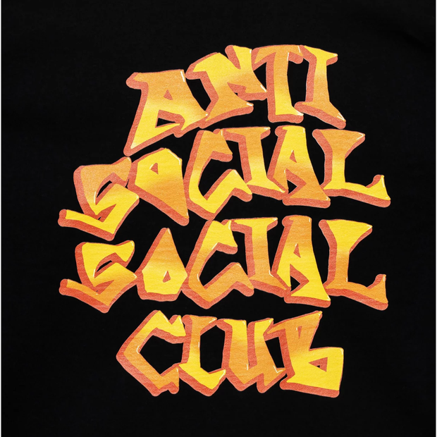 Sattars World Anti Social Social Club Low Brow Tee Black