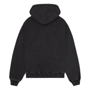 Sattars World Broken Planet Basics Washed Midnight Black Hoodie